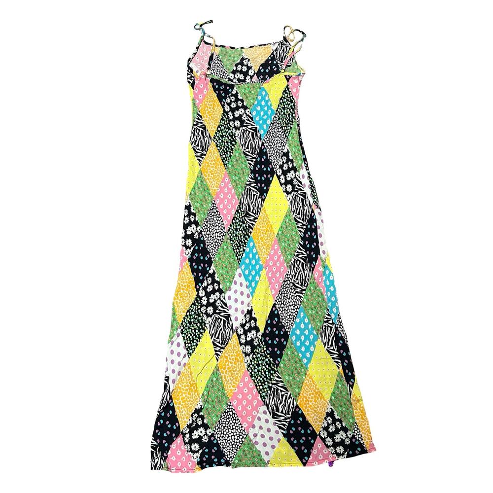 Rixo x Target Patchwork Slip Dress Womens XS Scoop Neck Multicolor Maximalist